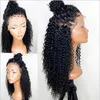 360 lace frontal wig kinky curly 130% density full natural hd laces high ponytail water wave front human hair wigs for black women diva1