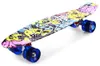 CL - 85 Printing Graffiti Style Skateboard Complete 22 inch Retro Cruiser Longboard Freestyle Printing Long Skate Board Colorful