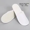 Wholesale Hotel Travel Spa Disposable Indoor Non-woven Slippers Home White Sandals Babouche Travel Shoes 100PCS