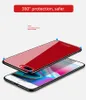 Partihandel Original Brand Tempered Glass Telefon Fodral för iPhone X Case Hybrid Shock Proof för iPhone 7 Case för iPhone 8 Case Cover TPU + PC