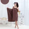 Asciugamani da bagno magici Lady Girls SPA Asciugamano da doccia Body Wrap Accappatoio Accappatoio Beach Dress Wearable Magic Towel 9 colori 155 * 80cm MK281