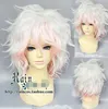 Danganronpa Dangan-Ronpa Nagito Komaeda mode cheveux courts Cosplay perruque de fête