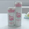 Fashion Car Vacuum Cup Cute Flamingo Pattern Stainless Steel Water Bottle High Temperature Resistant Tae Tumbler For Sport 15yz BB