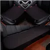 3 teile/satz Leinen Auto Sitz Abdeckung Styling Vier Jahreszeiten Vorne Und Hinten Kissen Atmungsaktive Protector Mat Pad Universal Größe