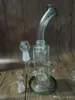 Bong Rurka wodna platforma olejna DAB RECYCLER GLASS Dyfuzor Percolator palenia rura szklana bongs z kopułą szklaną paznokcie