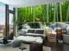 custom 3d mural wallpaper Bamboo forest water 3d wall murals 3 d Living room bedroom Background wall nonwoven wallpaper