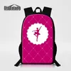 Cute Dancing Ballet Girls Toe Pattern School Bags For Girls Women Fashion Outdoor Shoulder Bag 16 Inch Large Backpack To School Lady Rugtas