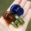 Rookkleurige UFO Glas Carb Cap OD30mm Fit Thermische Banger Core Quartz Nail Hover Style DAB Olierouts