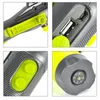 Multifunctionele 3 LED-zaklamp USB Hand Opladen Flash Licht Power Bank Tactical Torch Compass Draagbare Lantaarn