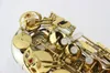Märke Kvalitet Margewate Brass Nickel Plated Body Gold Plated Key Alto Saxofon Eb Sax med väska och tillbehör Gratis frakt