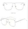 New anti blue light glasses, Korean version, metal frame, retro spectacle frame, personality, men's and women's flat mirror.