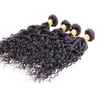 Cabelo humano virgem brasileiro 5 pacotes ondas de água cinco peças / lote molhado e ondulado cabelo weaves 5 pacotes extensões de cabelo cor natural