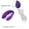 Impermeable U Tipo 10 Velocidad Vibrador Para Mujeres USB Recargable Punto G Estimular Vibradores Adultos Juguete Sexual para Pareja Producto Sexual Y18102906