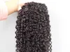 Brazilian Human Virgin Remy Clip Ins Hair Extensions New Curly Weft Black Color Thicker Double Drawn4425525