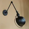 RH Loft E27 Lampa ścienna Ramię mechaniczne FRANCJA JEDNETE Lampa ścienna wspomniany Chowany Podwójny Vintage Wall Swing Arm