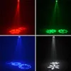 RGBW 8 Lens LED Light DJ Pattern Stage Lighting Lamp DMX Sound Remote AUTO Bar KTV Home Party Wedding Atmosphere