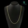 Kasanier 10 Pcslot Whole Gold and Silver 2mm Clavicular Necklace Man and Woman Fashion Accessories Jewelry 2018 3226604