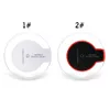 Qi Wireless Fast Charger for iPhone 14 13 Pro Max Samsung Galaxy S23 S22 Crystal LED Light Mini Charging Cable مع كابل الشحن في صندوق البيع بالتجزئة