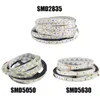 SMD 5050 شرائح LED LID 60 MELLED M Single Color 5M 300 LEDS مقاومة للماء LED LED LED FORDER