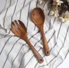 Grande set di cucchiaio forchetta in legno, utensili da cucina Utensili da cucina per frutta Utensili da cucina per insalata Utensili da cucina in legno all'ingrosso SN1820