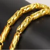 8mm largo solido massiccio pesante catena 18k oro giallo riempito classico Mens collana lunga 60cm gioielli di moda