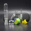 CSYC NC007 Sigara kiti 10mm 14mm 18mm Mini Cam Boru Kuvars Banger Tırnak Dab Saman Petrol kuleleri Cam Su Bongs