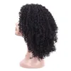 Parrucche anteriori in pizzo sintetico corto da 14 pollici parrucca riccia crespa per capelli per parrucche afroamericane nere naturelle Cosplay