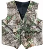 Camo Gedrukte Bruidegom Vesten Bruiloft Vesten Groomsman Vesten 2 Stuk Set (Vest + Tie) Plus Size Hunter Farm Party Prom verstelbare taille