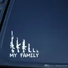 145133CM MY FAMILY cartoon gun vinyl cr sticker blacksilver CA00408639640