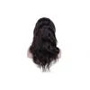 Cabelo humano peruano cor natural onda do corpo perucas frontais de cabelo virgem perucas do corpo onda com cabelo do bebê 14-32 polegadas