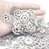 100g Mix Alloy Steampunk Gears DIY Smycken Tillbehör Gears Cog Wheel Charms Pendant Fit Armband Tillbehör Smycken Göra DHL