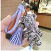 CX-Shirling Cute Bling Full CZ Rhinestones Animal Keychain Car Key Chain Ring Pendant For Bag Charm Hotsale Gifts