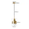 Petite lampe à suspension moderne plaquée or, luminaire industriel Simple pour Loft, chambre à coucher, salon, salle à manger