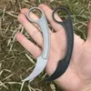 New Arrival BAS13 claw karambit Tactical Knives 440C Stone Wash Blade Full Tang Steel Handle Fixed Blade Paper cutter Knife