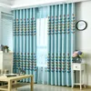 black pattern curtains