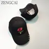 Zengcai snapback caps unisex ring curvado chapéus tampões homens mulheres boné de beisebol com anéis retrô rosa flores papai chapéu lazer gorra