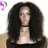 Perucas Full Densidade Kinky Curly Sintético Lace Front Wig Fibra Resistente ao Calor Para Mulheres Negras Preto Cinza Branco Loira Marrom Vermelho Cor AFR