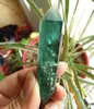 50g vert fluorite Double flèche baguette cristal transparent point bricolage artisanat points de quartz faisant des ornements décor à la maison cadeau