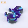 Foldable flat silicone jars wax dab containers 2-5ml dabber jar Siliclab company storage container for wax bho vaporizer