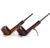 New solid wood ebony pipe, straight hand craftwork, smoking fittings, pipe fittings.