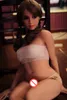 152cm Real Silicone Sex Dolls Toppskelett Vuxen Love Doll Vagina LifeLike Pussy Japanska Realistiska Sexiga Big Bröst För Män