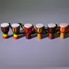 Colar feito à mão estilo étnico de tambor africano pingente de charme de madeira djembe percussion colars de instrumentos musicais para homens homens crianças