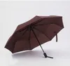 Parapluie coupe-vent entièrement automatique à 8 côtes Parapluie de golf de voyage pliant compact à 3 plis pour WX9-693 ensoleillé et pluvieux