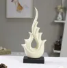 Design minimaliste de feu porte-bonheur en céramique, décoration de maison, artisanat, décorations de salle, figurines en porcelaine de bureau, objets de décoration de mariage