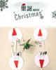 200 pcs Natal decorativo faca de mesa garfo conjunto de chapéu de Natal ferramenta ferramenta de jantar de decoração de Natal mesa de jantar