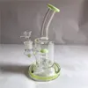 Portable bubbler glass hookah DAB rig thick high quality water pipe with a perc 14mm male connector gb383