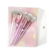 New design MAANGE 10Pcs Wet and Wild Makeup Brushes Set Powder Foundation Eye Shadow Blush Blending Cosmetics Beauty Make Up Brush Tool Kits