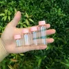 8ml 15ml 20ml 25ml Glass Bottles With Plastic Cap Pink Screw Storage Glass Vials Plastic Jars Bottles 50pcs Free Shipping