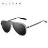 GUZTAG Unisex marca clásica hombres gafas de sol de aluminio HD polarizado UV400 espejo hombre gafas de sol mujeres para hombres gafas de sol G9828