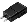 USB Wall Charger 5V 2A AC Travel Home Charger Adapter US EU Plug for universal smartphone android phone White Black Color